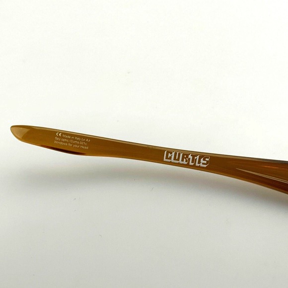 Spy Sunglasses mod. Curtis 021C Sport Wrap Brown Made In Italy RARE main image 4